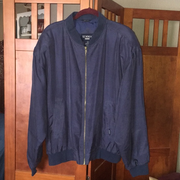Summa Other - EUC Men’s Silk Bomber Jacket